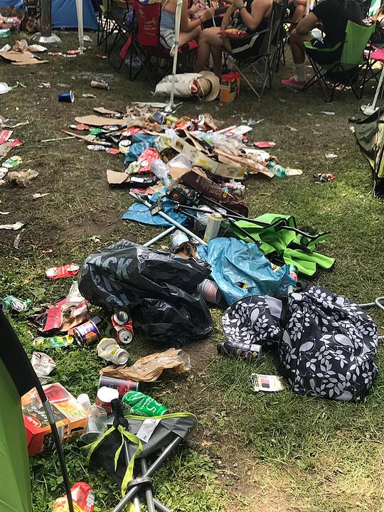 Müllchaos bei Rock im Park 2019: Besucher schmeißen auch Umweltbewusstsein weg