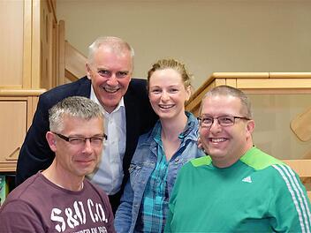 Der Vorstand des Trägervereins St. Andreas (v.l.): Holger Amend, Jürgen Karle, Katharina Hoos und Jürgen Sachs. Foto: Gerd Schaar