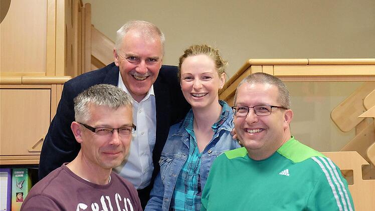 Der Vorstand des Trägervereins St. Andreas (v.l.): Holger Amend, Jürgen Karle, Katharina Hoos und Jürgen Sachs. Foto: Gerd Schaar
