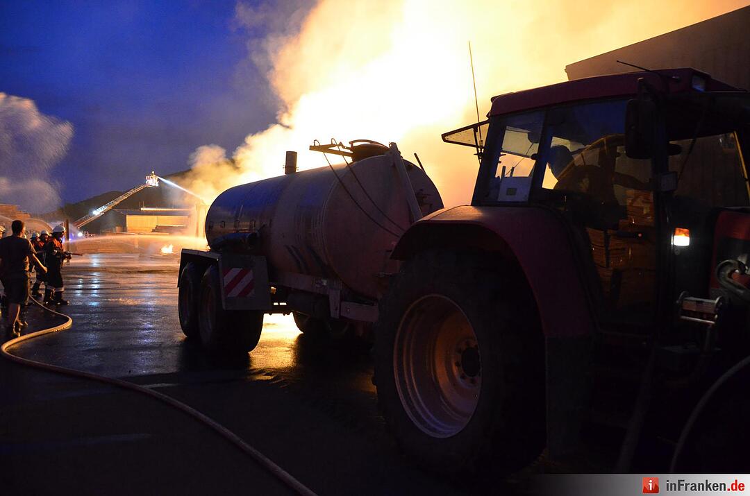 Brand im Sägewerk Untererthal