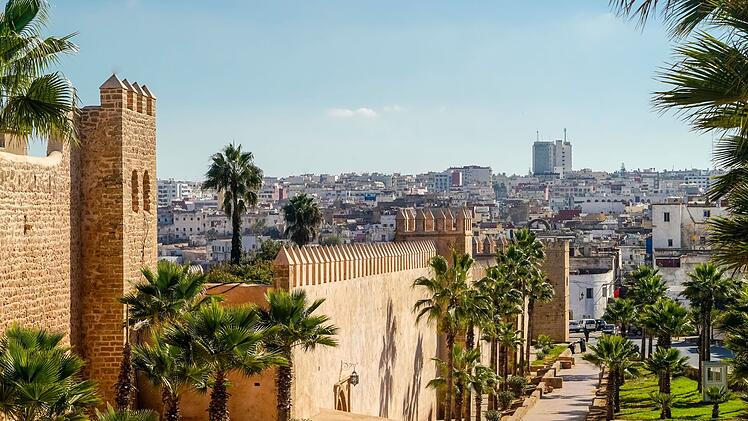 Die Kasbah des Ouda&iuml;as (Udayas) ist das &auml;lteste Stadtviertel der marokkanischen Hauptstadt Rabat.