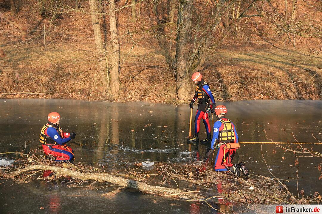Kreis Bad Kissingen: Suchaktion nach Eis-Unfall