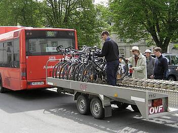 Der "Steigerwald-Express" auf Tour Archivfoto: privat