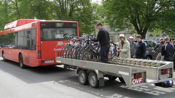 Der "Steigerwald-Express" auf Tour Archivfoto: privat