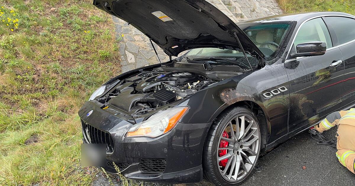 A9 near Münchberg: Maserati catches fire while driving - | extensive ...