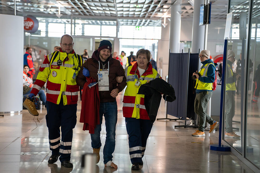 Großübung am Nürnberger Flughafen