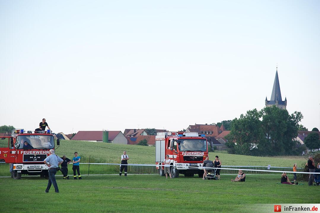 Jubiläumsausgabe: Zum 20. Mal hat die Raiffeisenbank Seebachgrund zu ihrem Ballonmeeting nach Hannberg eingeladen. Mehr als 2000 Menschen waren gekommen.