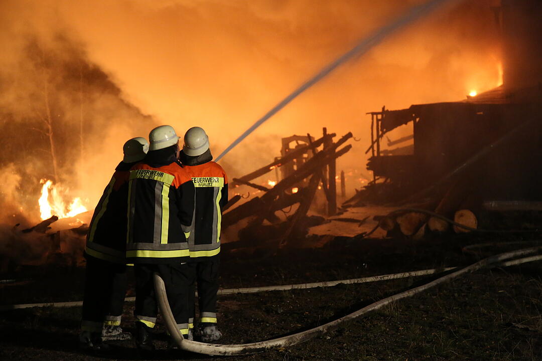 Sägewerk in Rehau in Flammen