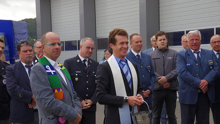 Bei der Einweihung. Klaus Werner
