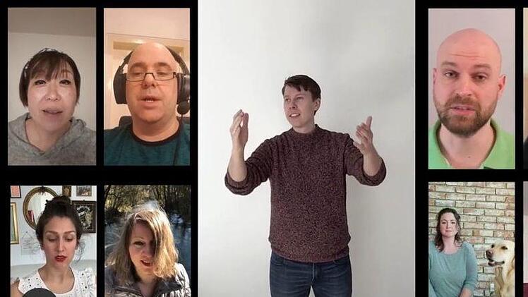 Mit kreativen Ideen kämpfen Künstler des Landestheater gegen die Auswirkung der Corona-Krisa. Das Spektrum reicht von der virtuellen Chorprobe via Internet über Videos vergangener Veranstaltungen bis zu privaten Einblicken beim Üben in den eigenen vier Wänden oder bei der Hausarbeit.Foto: Landestheater (5)/Jochen Berger