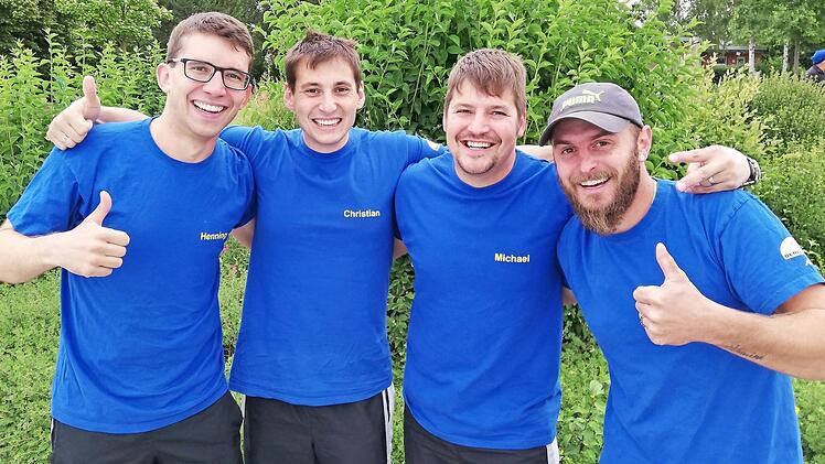 Das Team "Fanta 4" der DLRG Kronach gewann die Bayerische Meisterschaft im Mannschaftswettkampf der Altersklasse 120.  Foto: DLRG Kronach