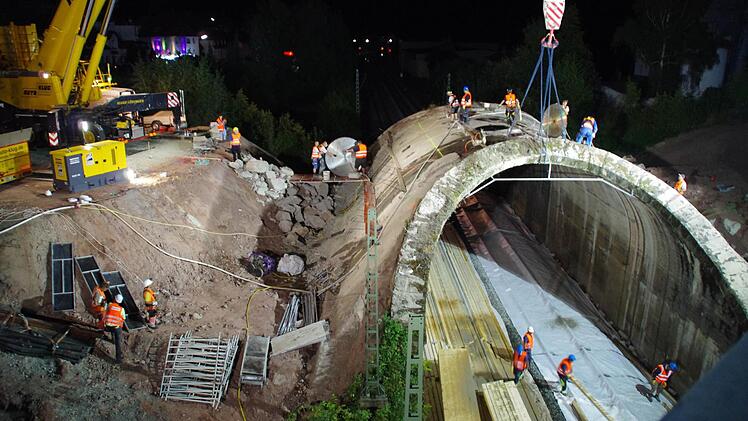 Brückenabbruch in Kronach. Foto: Marco Meißner