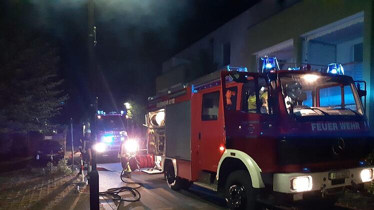 Die Feuerwehr in der Henri-Dunant-Straße  Foto: Feuerwehr Forchheim
