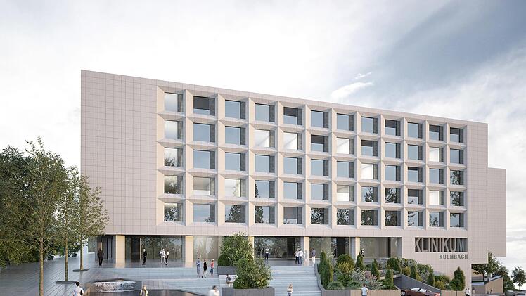 So wird das Klinikum Kulmbach aussehen, wenn in rund drei Jahren die Bauarbeiten abgeschlossen sein werden.  Visualisierung: H2M-Architekten