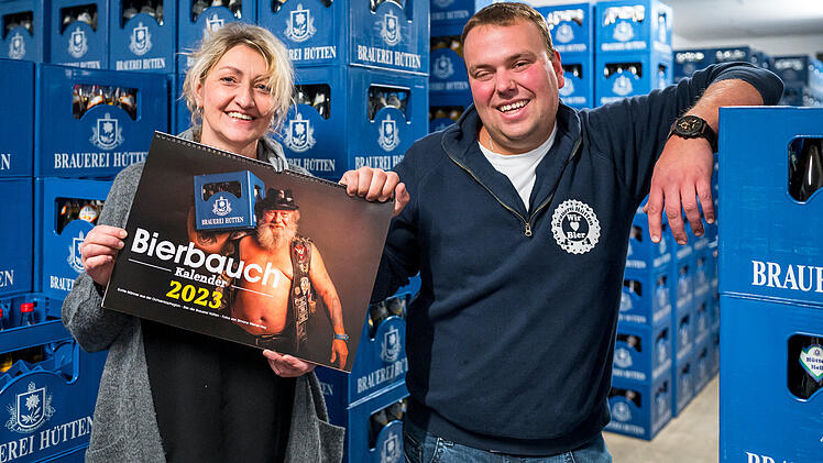 Bierbauchkalender 2023 der Brauerei Hütten