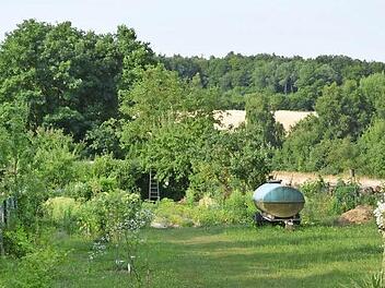 Wegen dieses Kleingartens am Ende der Windheimer Ortsbebauung wird ein Schrebergartengebiet ausgewiesen. Foto: Björn Hein