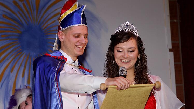 Das Prinzenpaar Katharina II. und Max I. verkünden ihre Botschaft