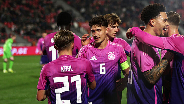 Auch gegen Georgien traf Lennart Karl für die deutsche U21