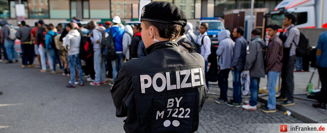 Ankunft von Flüchtlingen am Bahnhof München