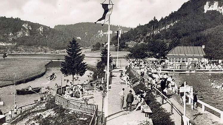 Historische Ansicht des Streitberger Freibads: Die Verantwortlichen wollen den historischen Charme des Bads möglichst bewahren. Archiv: Roland Brütting