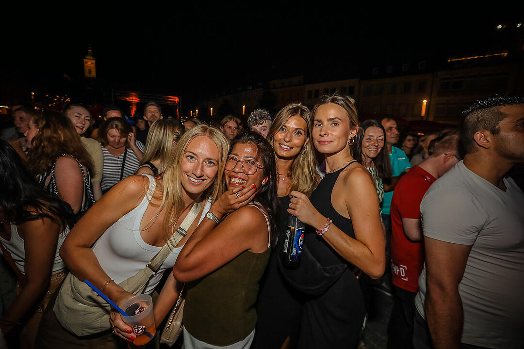 Beste Stimmung beim Stadtfest in Schweinfurt.