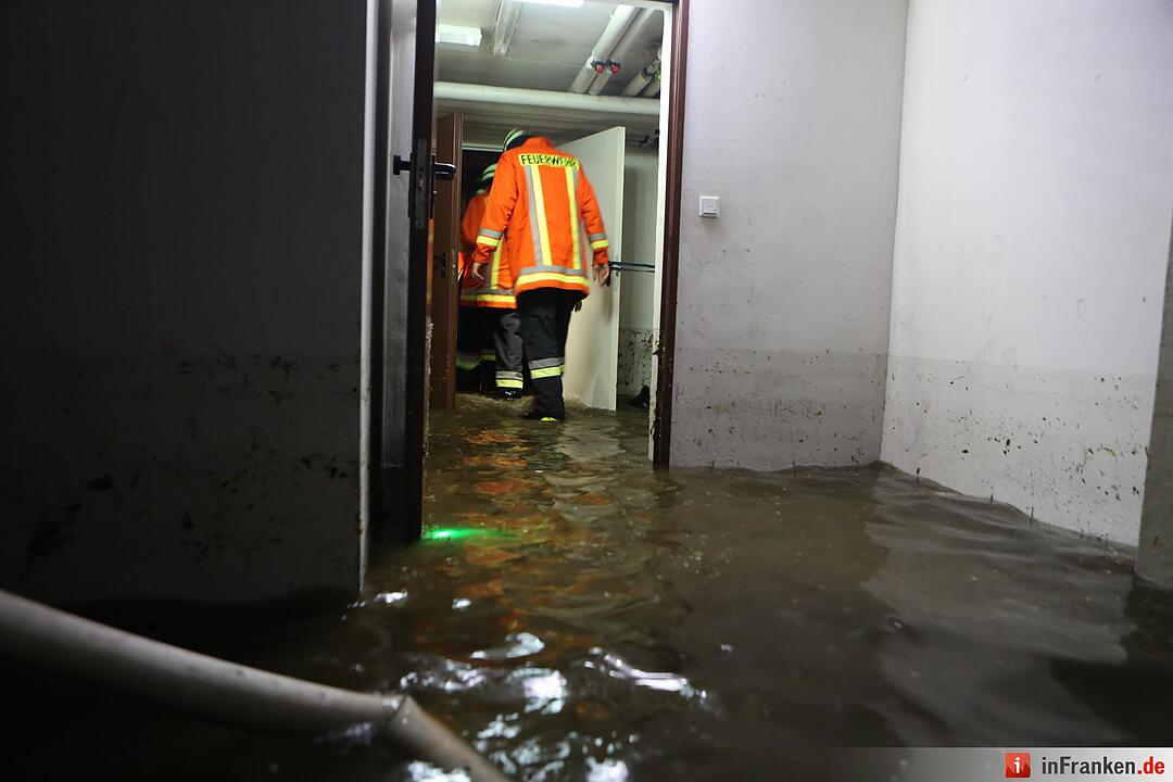 Vollgelaufene Keller in Nürnberg