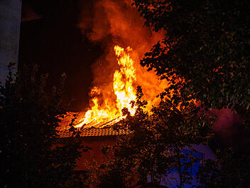 Hausbrand in Velden