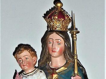 Die Marienfigur in der Stockheimer Kirche Foto: Gerd Fleischmann