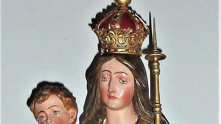 Die Marienfigur in der Stockheimer Kirche Foto: Gerd Fleischmann