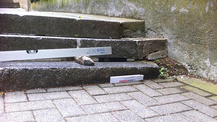 Die Stadt belegte die Schäden mit diesem Foto: Foto: Stadtverwaltung