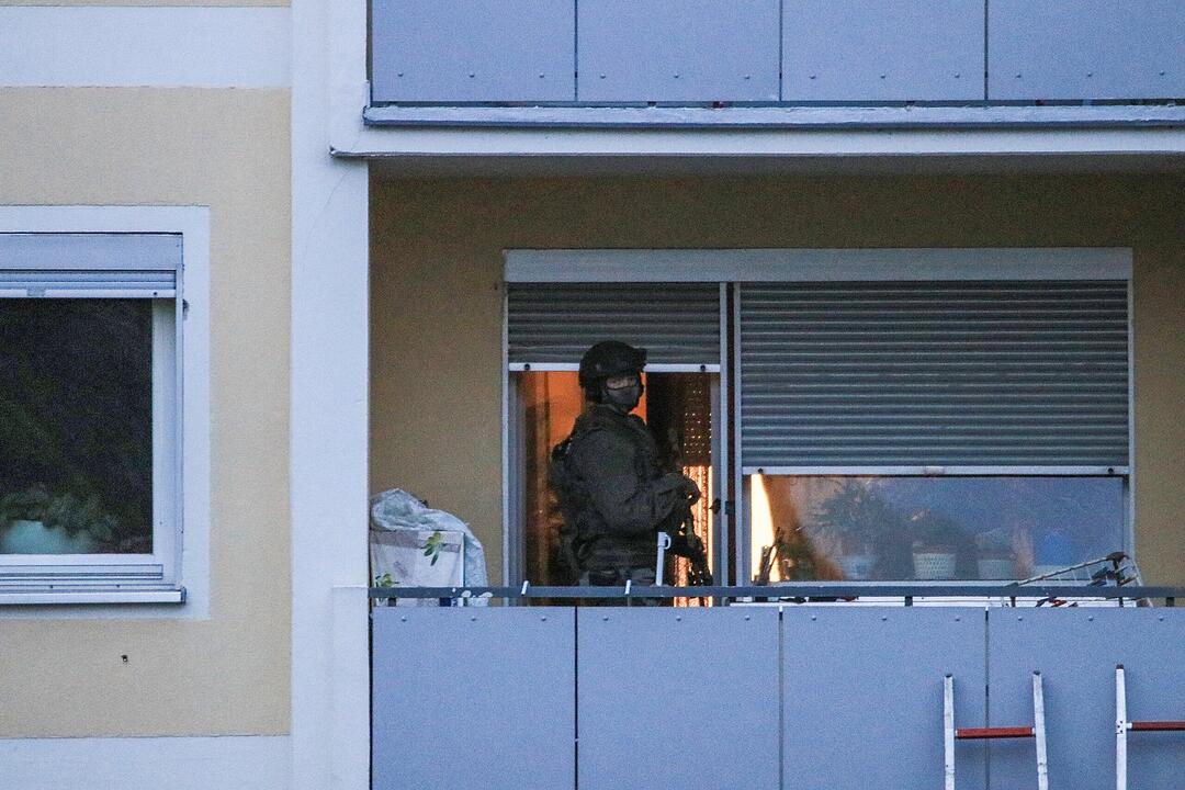 SEK und Spezialisten des LKA in Bamberg im Einsatz