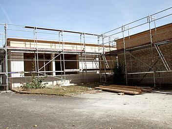 Viel zu tun gibt es bei der Generalsanierung der Hannberger Schule. Das liegt teilweise an Kostensteigerungen im Baugewerbe. Foto: Sänger/Archiv