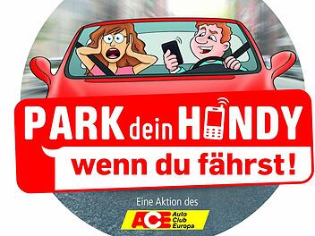 Seine Kampagne "Park dein Handy" hat der Autoclub ACE in Bad Kissingen vorgestellt. Foto: ACE