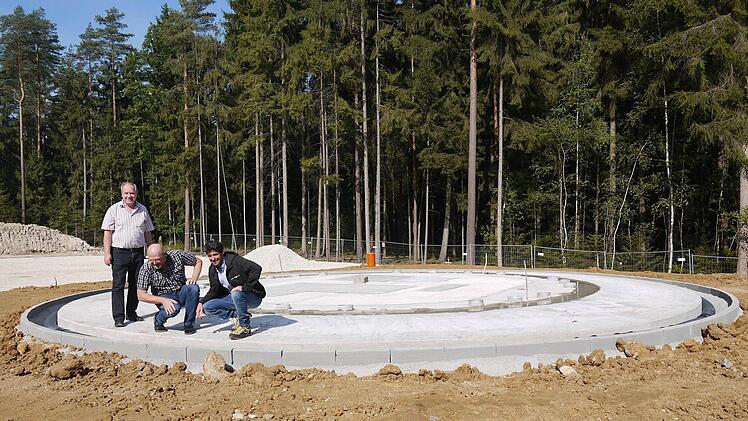 Auf der Baustelle.  Foto: Berthold Köhler