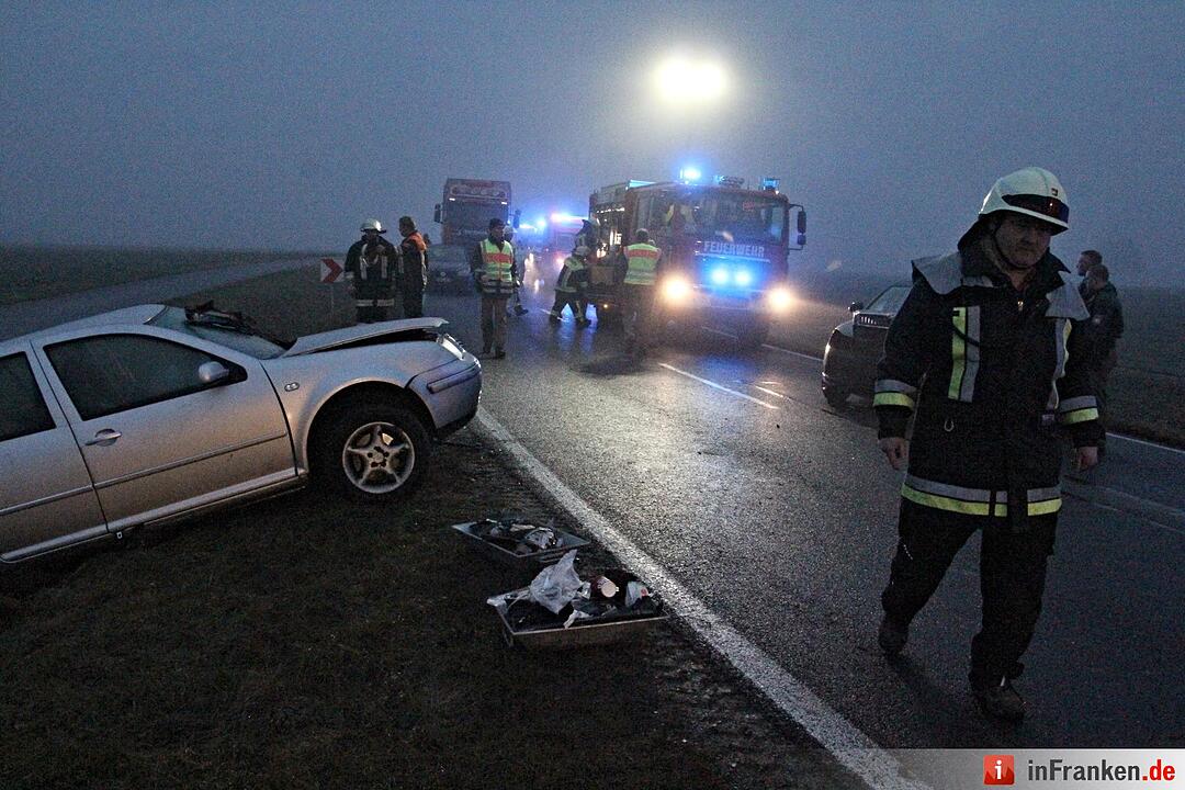 Mehrere Verletzte nach Unfall bei Ermershausen