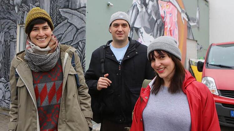Drei der vier Streetworker (v.l.): Yvonne Schneider, Norbert Ritli, Linda Steffl Foto: Barbara Herbst