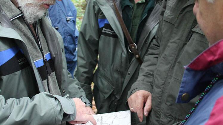 ... und auf der Karte. Was gehört zum Staatsforst, was zum Spitalwald?