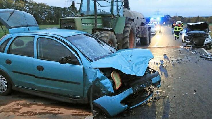 Unfälle mit Verletzten (hier eine Kollision zwischen Scheßlitz und Straßgiech) hat es 2016 vergleichsweise wenig gegeben.  Foto: News5/Archiv