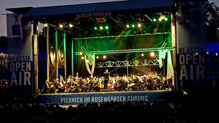 Impressionen vom Open-Air-Konzert im Coburger RosengartenFoto: Jochen Berger
