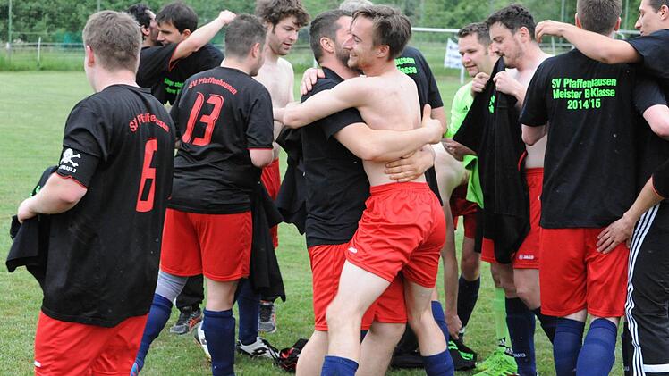 Der SV Pfaffenhausen ist Meister in der B-Klasse Rhön 2. Foto: Hopf