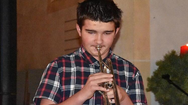 Christopher Ott an der Trompete. Foto: Uschi Prawitz