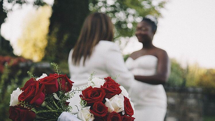 Hochzeit Ja-Wort Blumenstrauß
