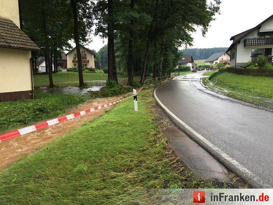 Schweres Unwetter im Kreis Kronach