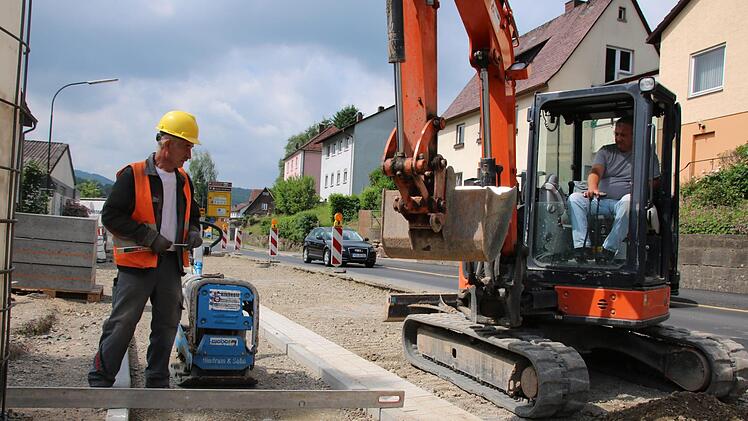 Eindrücke von der Baustelle Kissinger Straße. Foto: Ralf Ruppert