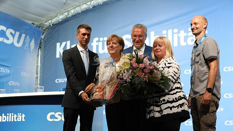 Merkel-Besuch in Erlangen Foto: Barbara Herbst