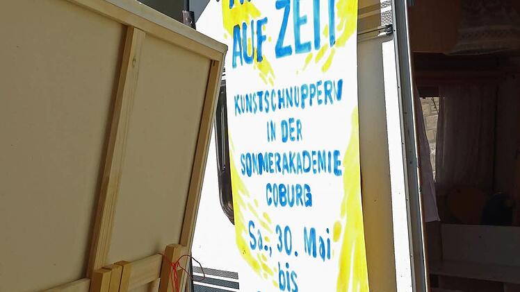 Impressionen vom "Atelier auf Zeit" am Coburger AlbertsplatzFoto: Jochen Berger