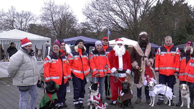 Auch die ASB-Rettungshundestaffel Schweinfurt war vor Ort und informierte über ihre Arbeit. Christian Licha