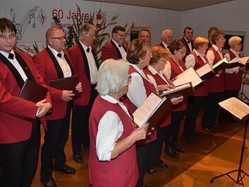 Sie begeisterten in Welitsch: der Frauen- und Männerchor des Gesangvereins Rothenkirchen. Foto: Hofmann
