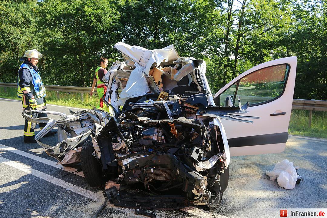 Schwerer Unfall auf der B505 bei Hirschaid
