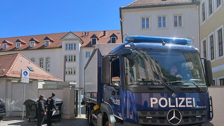 Polizeieinsatz am Landtag in Magdeburg